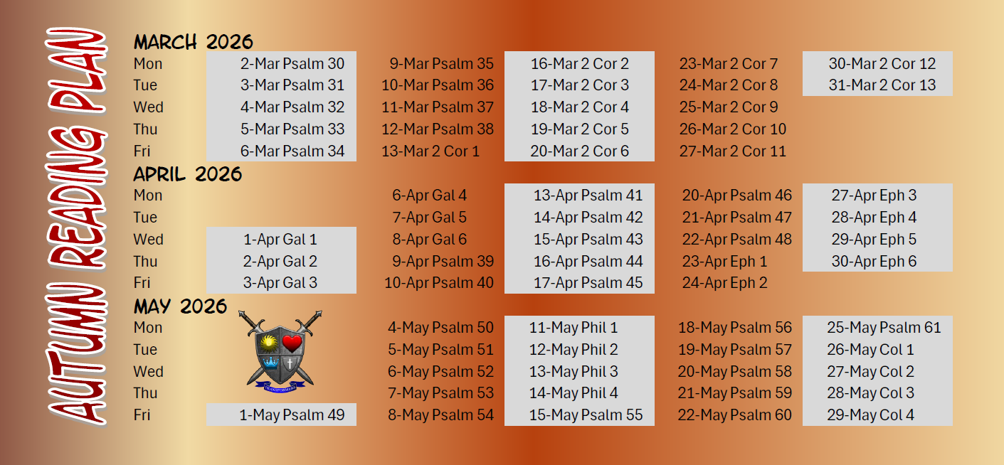 Church in Shailer Park Autumn bible reading plan